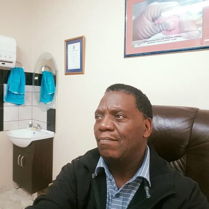Dr Muraga Denga in his consulting room